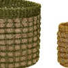 Pine Baskets Natural/Multicolour set of 2