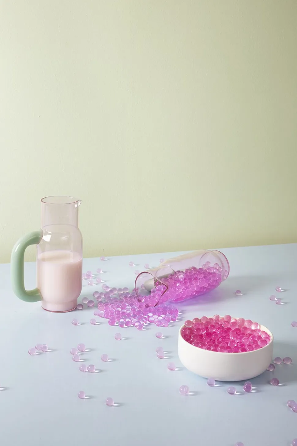 PITCHER, MILKY JADE/ MILKY ROSE