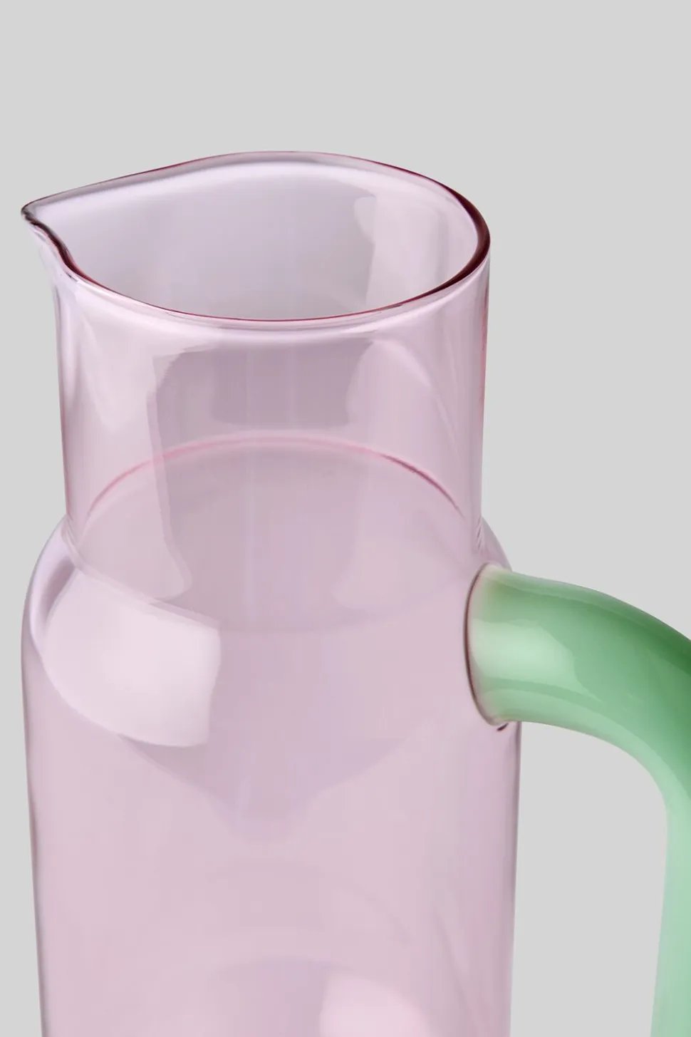 PITCHER, ROSE/MILKY JADE