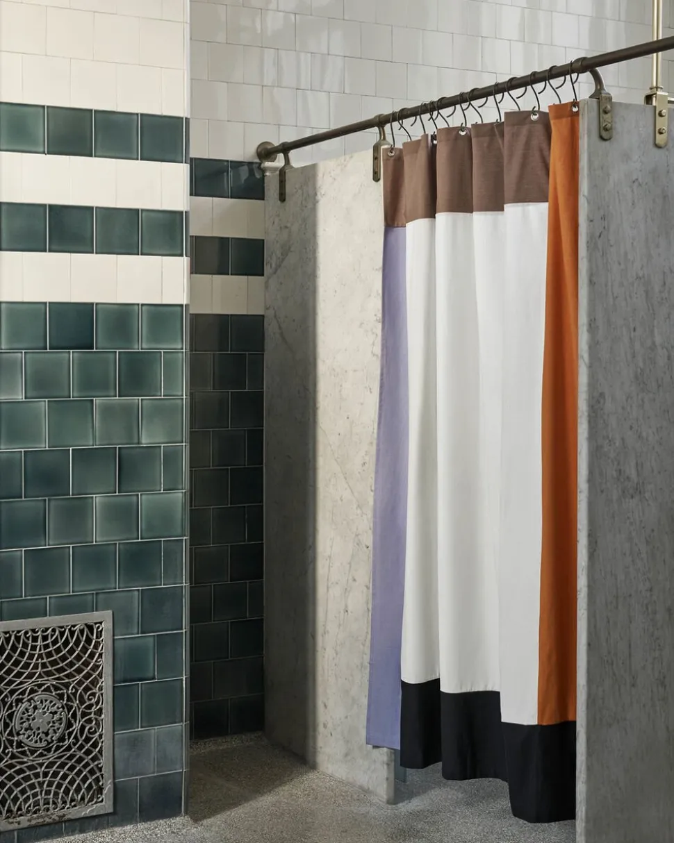 Pivot Shower Curtain-Cream