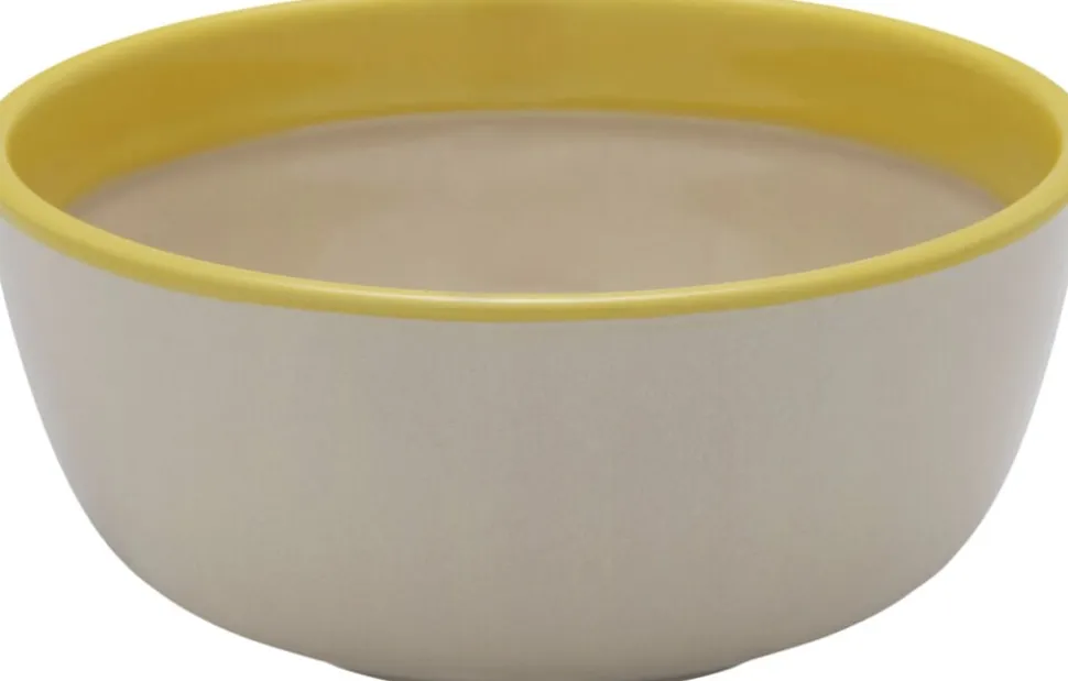 Play skål 13cm beige-gul