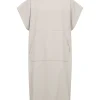 Poncho flat one side/terry back sand One Size