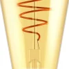 PÆRE-DEKO E27 ST64 SPIRAL EDISON DÆMP GULD