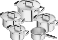 Pure Gryde- og pandesæt, 5-dele, 18/10 rustfrit stål