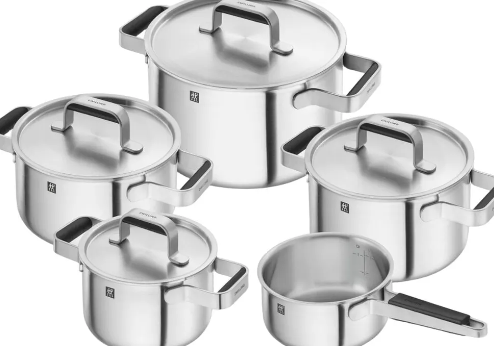 Pure Gryde- og pandesæt, 5-dele, 18/10 rustfrit stål