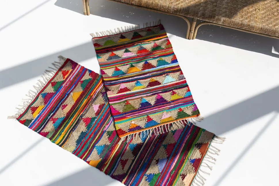 Pyramid Chindi Rug