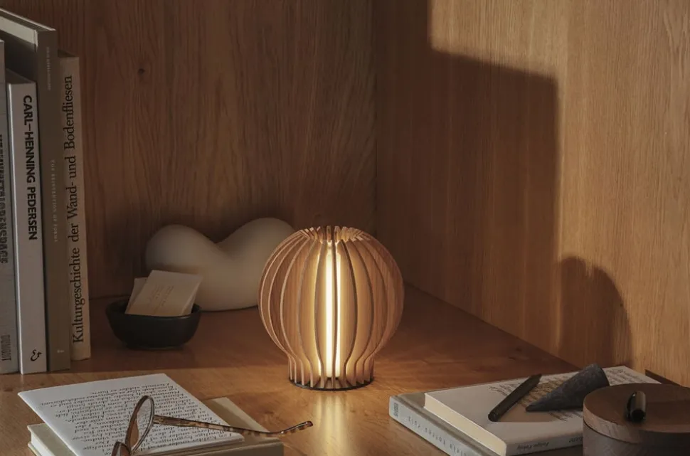 Radiant rund LED lampe Oak