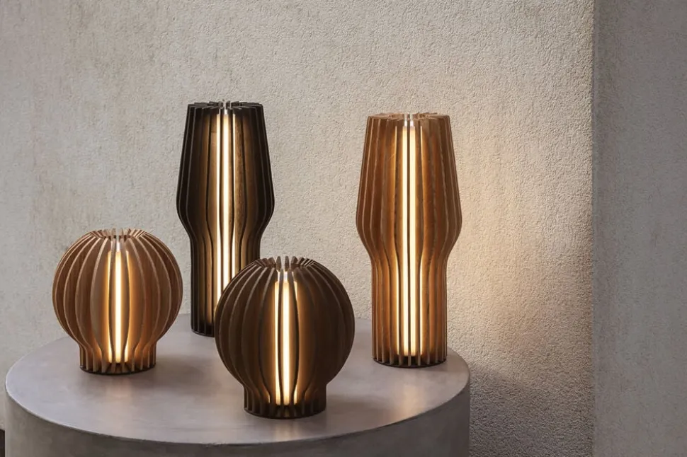 Radiant rund LED lampe Oak