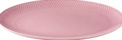 Rhombe Color Ovalt serveringsfad 28.5x21. 5 rosa