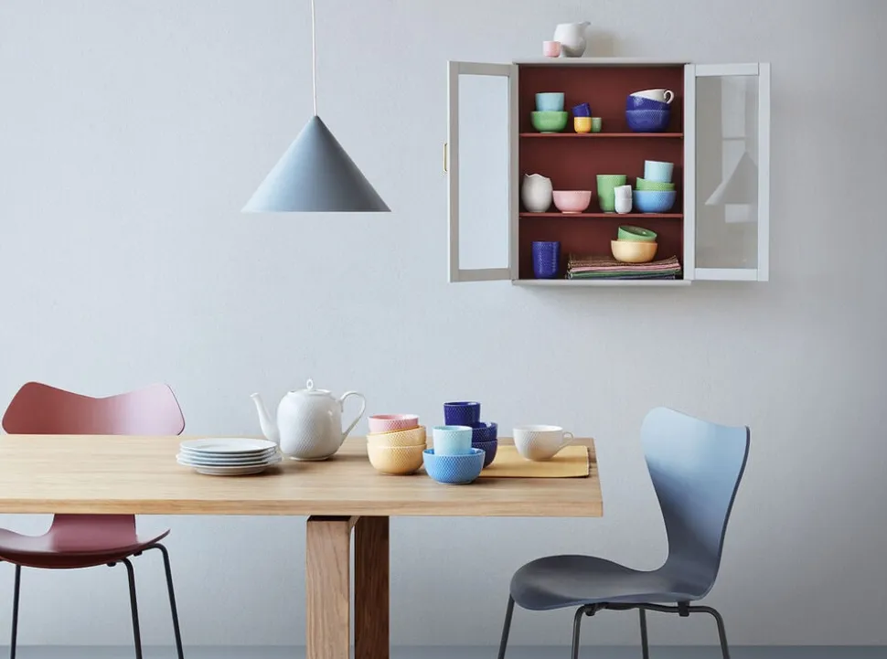 Rhombe Color Skål Ø13 cm blå porcelæn