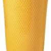 Rhombe Color Vase H20 gul porcelæn