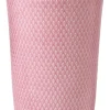 Rhombe Color Vase H20 rosa porcelæn