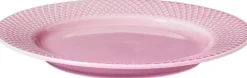Rhombe Frokosttallerken Ø21 cm rosa porcelæn