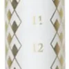 Rhombe Kalenderlys Ø2. 5 cm hvid