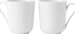 Rhombe mug 33cl, white 2 stk.