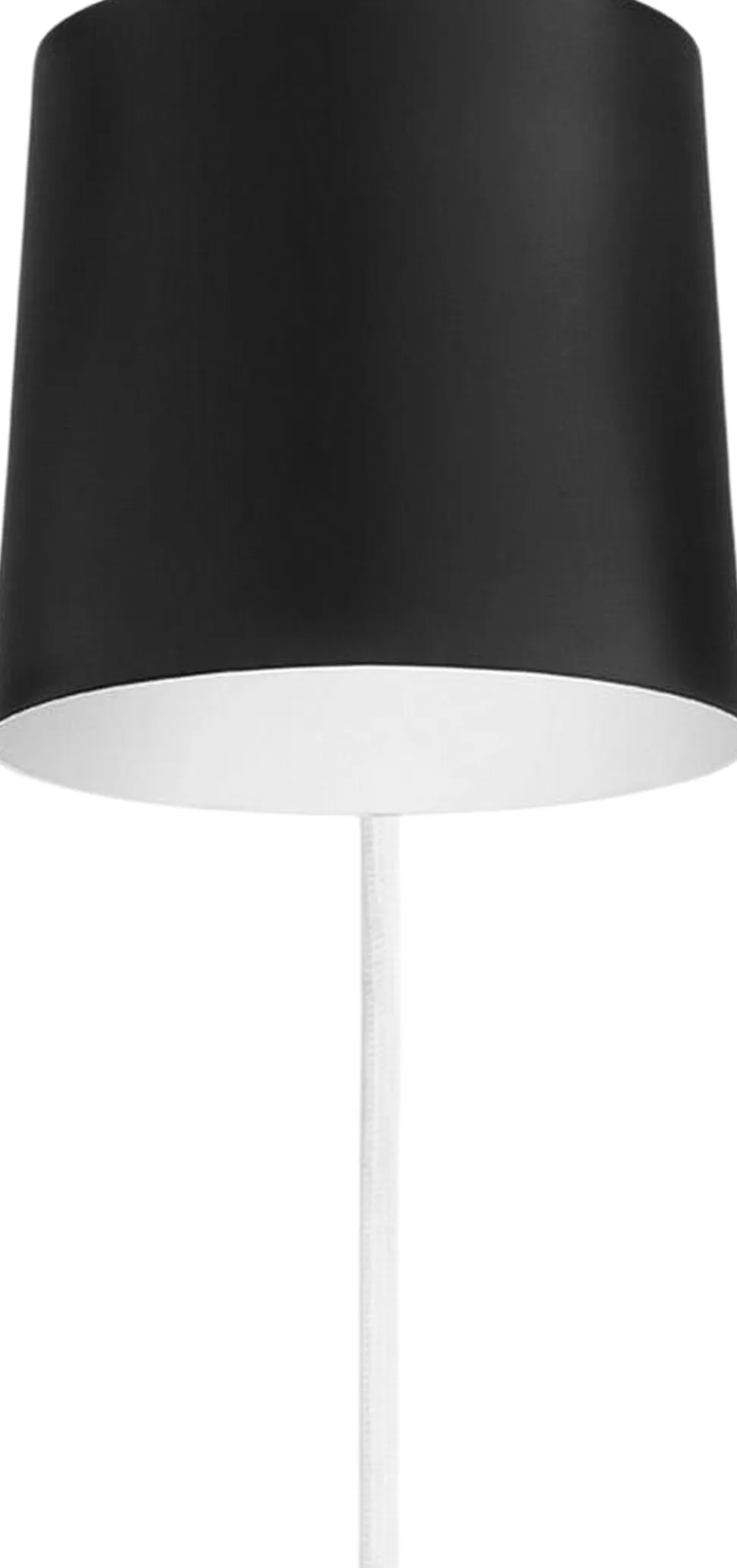 Rise væg lampe sort
