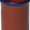ROD Pot ceramic H175 x Ø153 Dark blue/Terracotta