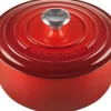 Rund 20 cm Støbejerngryde Cerise