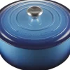 Rund støbejernsgryde 6,7L Azure Blue