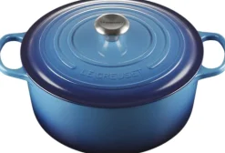 Rund støbejernsgryde 6,7L Azure Blue