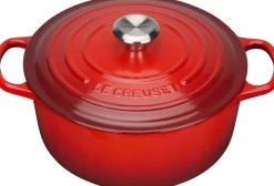 Rund støbejernsgryde 5,3L Cerise