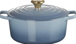 Rund støbejernsgryde 4,2L Chambray