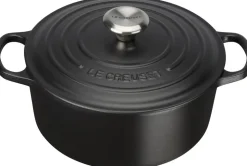 Rund støbejernsgryde 4,2L Matte Black