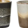 70s ceramics egg cups granite set of 4