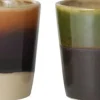 70s ceramics egg cups island set of 4