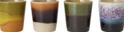 70s ceramics egg cups island set of 4