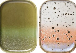 70s ceramics small trays atlas set of 2