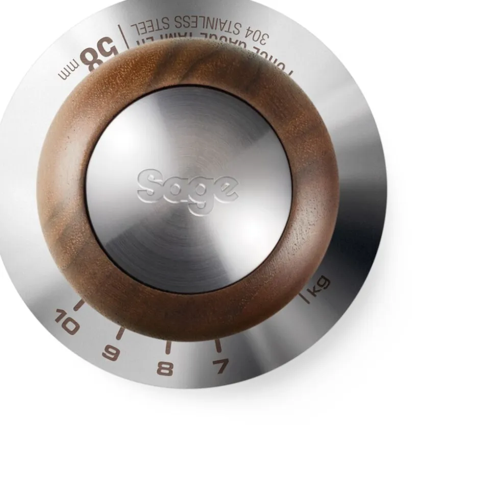 Sage SEA302WLW Force Gauge Tamper 58mm Walnut