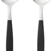 Salatbestik Focus de Luxe 26,8 cm Sort/Mat stål