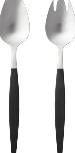 Salatbestik Focus de Luxe 26,8 cm Sort/Mat stål