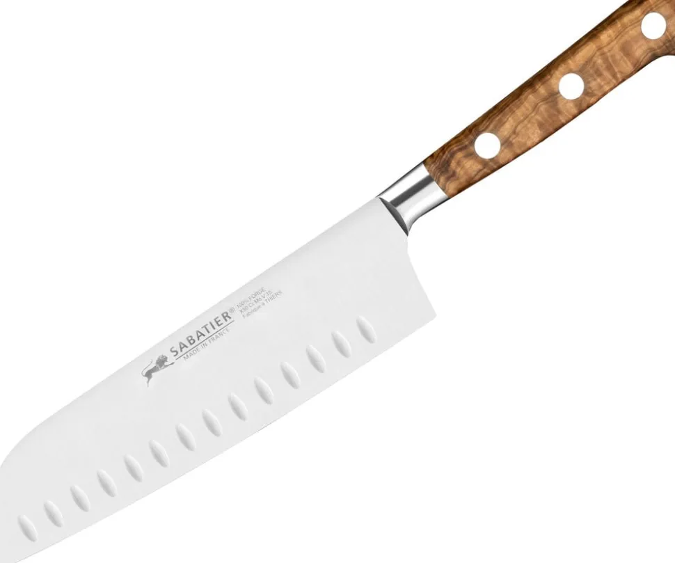 Santokukniv Ideal Provence 18 cm Stål/Oliventræ