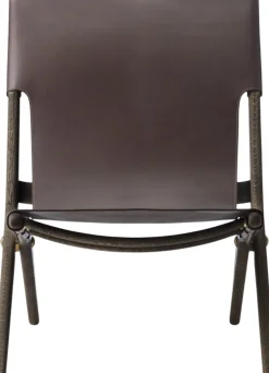 Saxe chair - Brunolieret eg / Brun læder