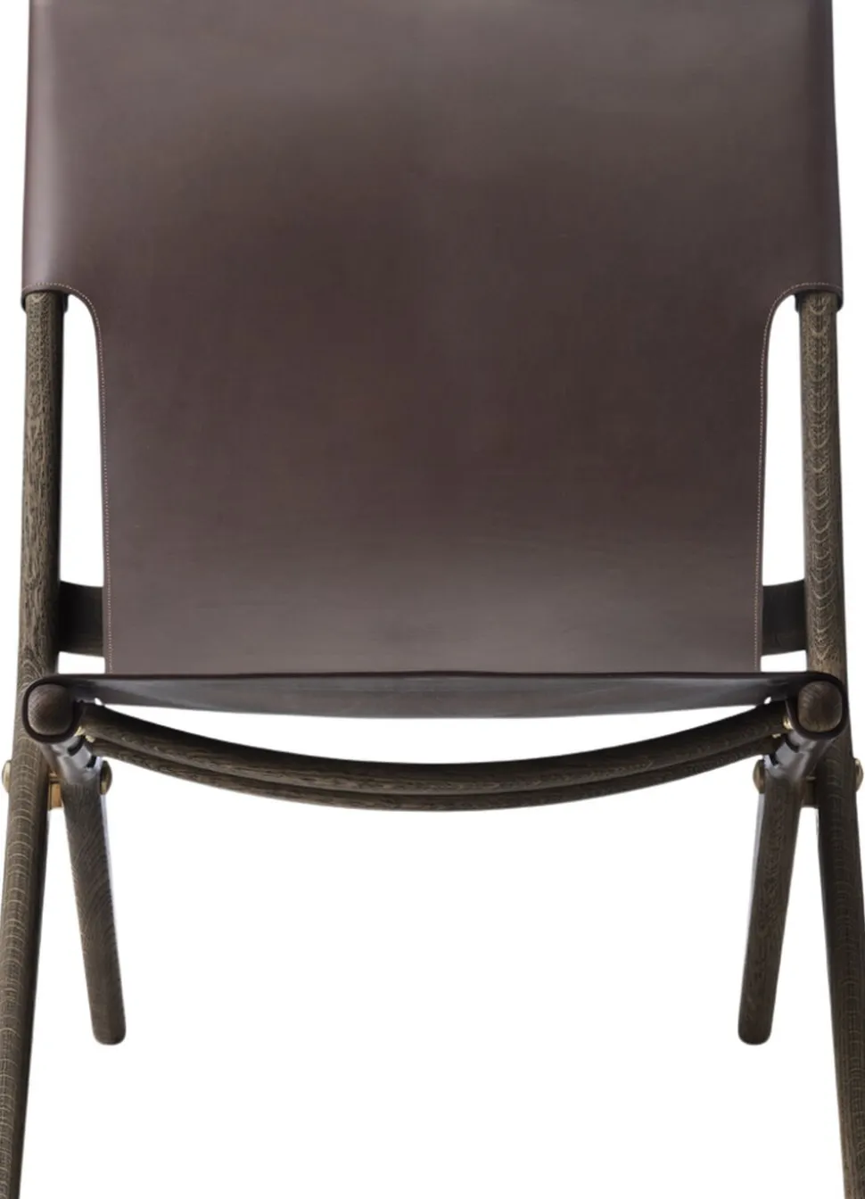 Saxe chair - Brunolieret eg / Brun læder