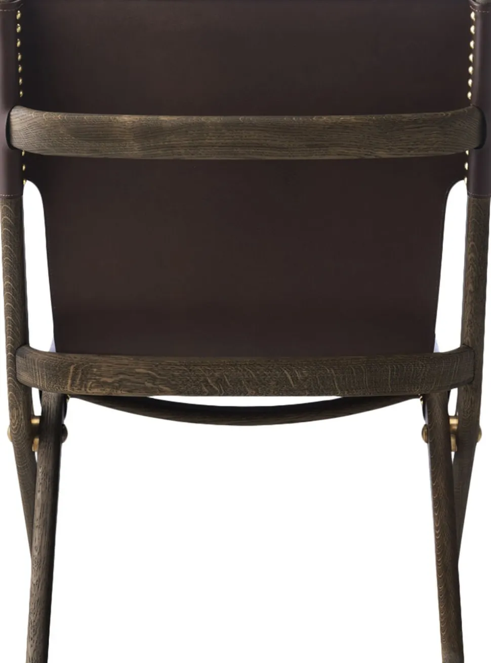 Saxe chair - Brunolieret eg / Brun læder