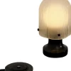 Seine Portable Lamp Base: Antique Brass, Shade: White