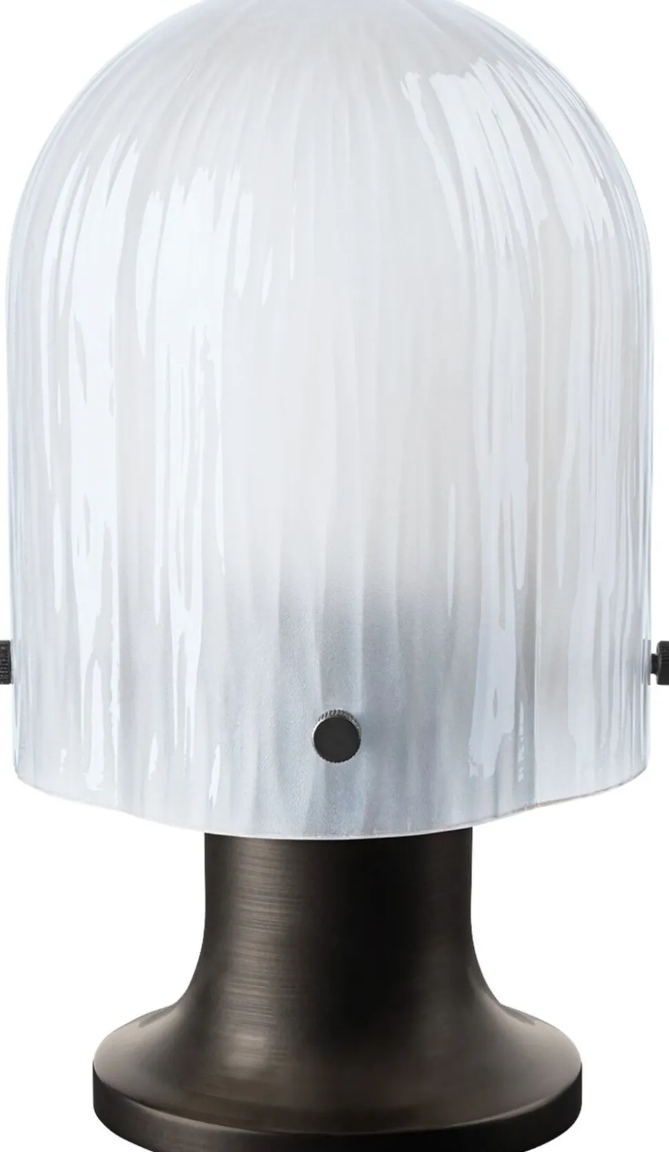 Seine Portable Lamp Base: Antique Brass, Shade: White
