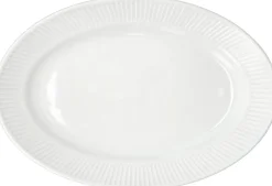Serveringsfad Plissé 28 x 19 cm Hvid