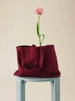 Shopper Bag-Medium-Burgundy