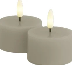 Sille Fyrfadslys 2 stk. sæt, Ø6xH3,4cm