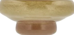 Skål Styles 22 x 9,5 cm Gul/Amber Glas