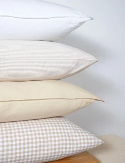 Small stripe washed percale
