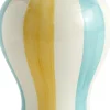 Sobremesa Stripe Vase-Large-Green a