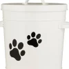 Spand m/låg hvid m/potemotiv 5 ltr