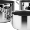 Stainless Steel Grydesæt 3 stk. 1,1 l 2,2 l 3,6 l keramisk S