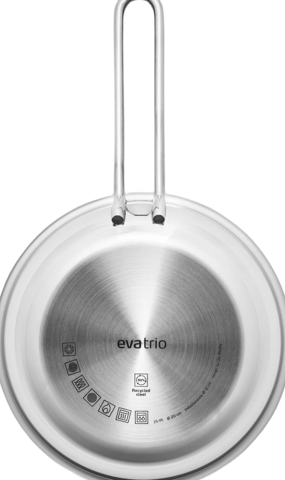 Stainless Steel Stegepande 20 cm steel base