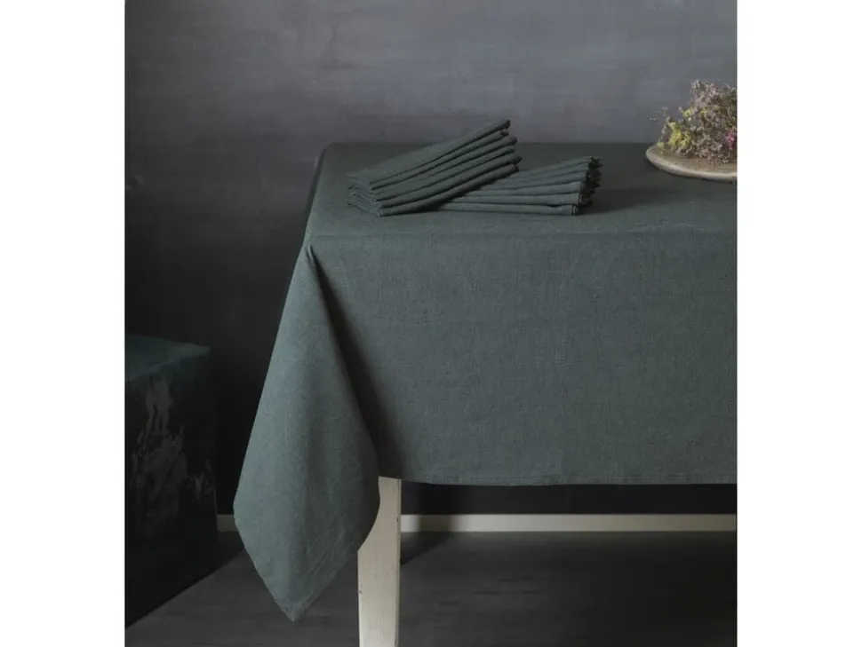 Stofserviet 45 x 45 cm Forest green 100% ny bomuld